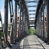 Auf der Hubbrücke